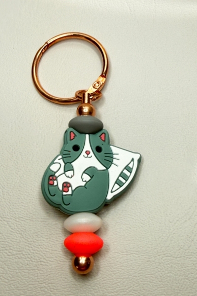 Pillow Kitty Key Fob