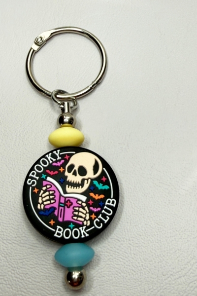 Spooky Book Club Key Fob